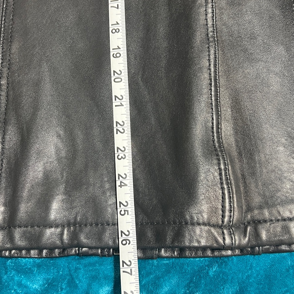Michael Kors genuine leather moto jacket - Picture 6 of 8